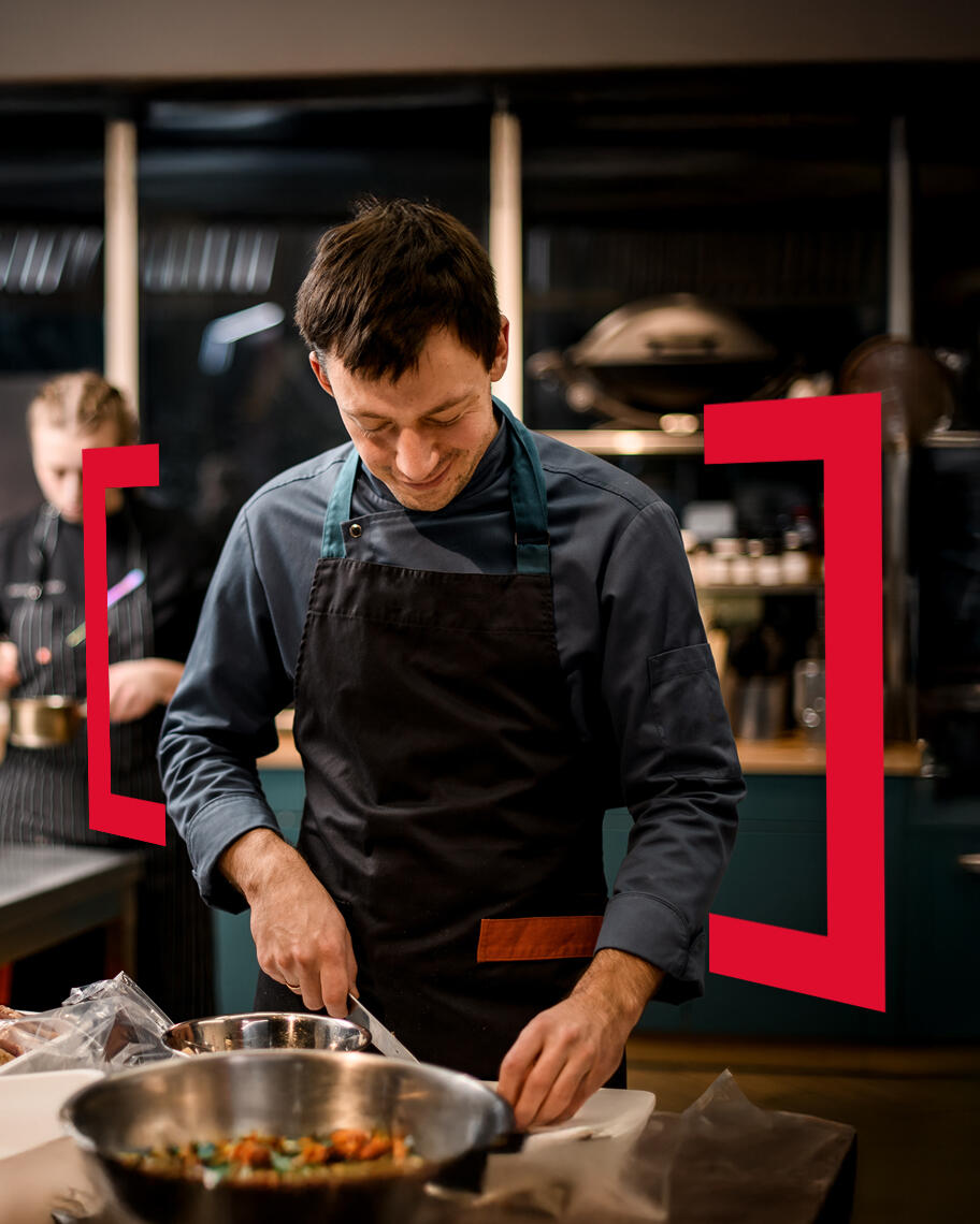 Men in a commercial kitchen